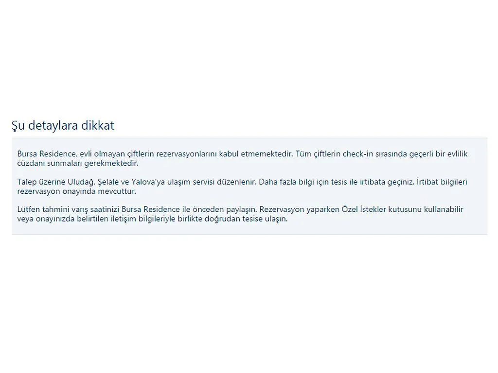 Apartment Bursa Residence